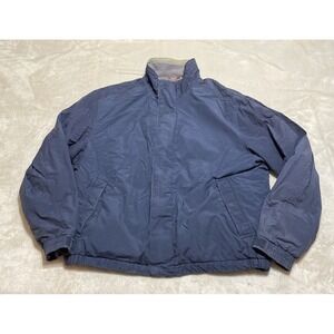 Pacific Trail Jacket Mens Large Blue Stain Stopper Parka Coat Vintage